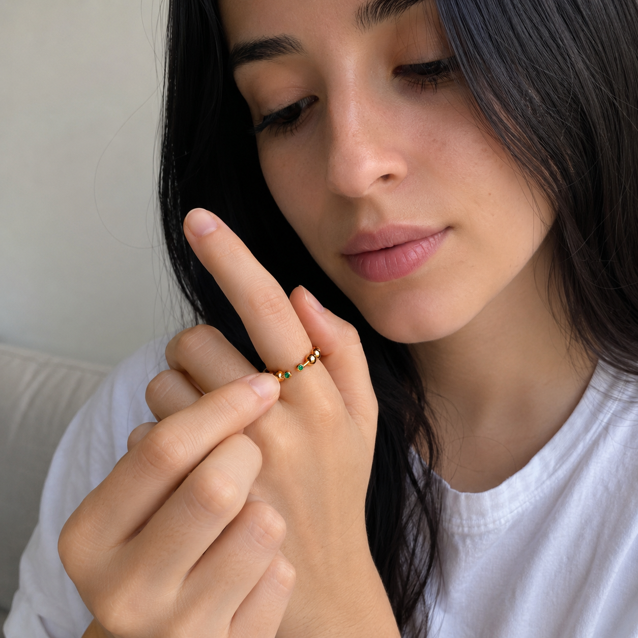 Anillo anti ansiedad oro - Imagen 2
